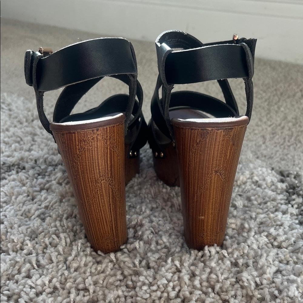 Mossimo Supply Co. Black and Brown Platform Heels - Picture 4 of 6